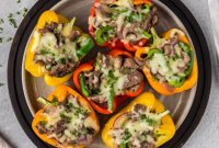 The Ultimate Philly Cheesesteak Stuffed Peppers