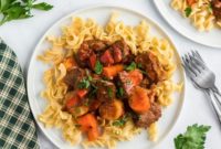 Slow-Simmered Hungarian Goulash with Noodles