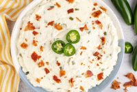 Cheesy Spicy Crockpot Jalapeno Popper Dip