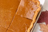 Golden Autumn Pumpkin Slab Pie