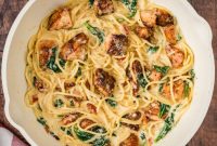 Creamy Lemon Salmon Pasta