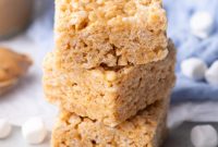 Chewy Peanut Butter Rice Krispie Bars