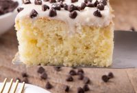 Delicious Cannoli Poke Cake