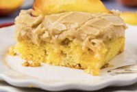 Golden Brown Sugar Peach Cake