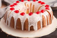 Blushing Maraschino Bundt Delight