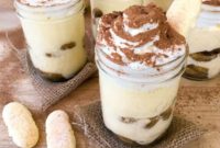 Mason Jar Tiramisu Trifle