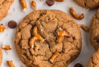 Salty Sweet Pretzel Chocolate Chip Cookies