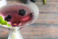 Midnight Blackberry Martini