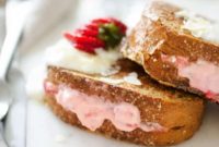 Creamy Strawberry Stuffed French Toast