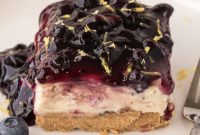 Easy No-Bake Blueberry Cheesecake