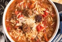 Hearty Sausage and Orzo Soup