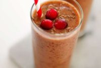 Post Holiday Reset Cranberry Smoothie
