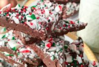 Festive Peppermint Candy Cane Bark