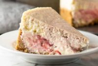 Marbled Strawberry Cheesecake