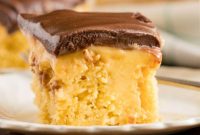 Decadent Boston Cream Poke Cake