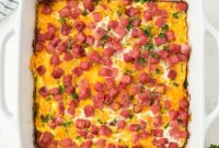 Hearty Ham and Cheese Breakfast Casserole