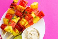Fire-Kissed Watermelon Pineapple Skewers