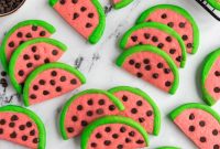 Sweet Summer Watermelon Cookies
