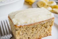 Decadent Banana Cake with Vanilla Cream Cheese Frosting