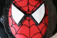Homemade Marshmallow Fondant Spiderman Cake