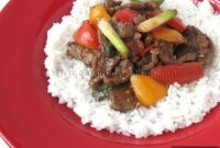 Zesty Tomato Pepper Beef Stir Fry