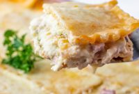 Creamy Chicken Cordon Bleu Lasagna