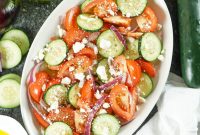 Vibrant Feta Tomato Cucumber Salad