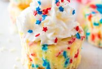 Red, White & Blue Mini Cheesecakes