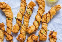 Golden Air Fryer Garlic Parmesan Twists