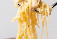 Cheesy Chicken Spaghetti Casserole