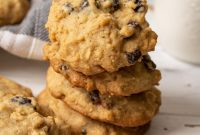 Golden Spiced Oat & Raisin Cookies