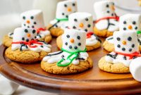 Snowman Puddle Cookies