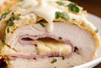 Golden Crusted Stuffed Chicken Delight