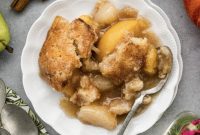 Rustic Pear Peach Cobbler