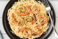 Lemon Garlic Shrimp Scampi Pasta