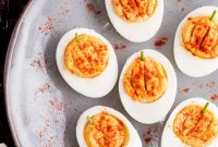 Harvest Pumpkin Deviled Eggs