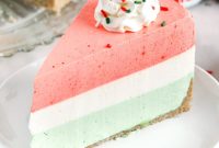 Rainbow Jell-O Pie