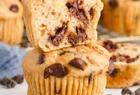 Classic Chocolate Chip Banana Muffins