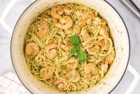 Fresh Pesto Shrimp Pasta