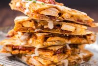 Loaded Chicken Bacon Ranch Quesadillas