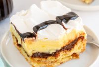 Decadent Cream Puff Chocolate Eclair Dessert