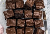 Rich Espresso Brownies with Fudge Frosting