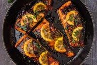 Golden Honey Glazed Salmon