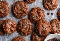 Fudgy Sea Salt Brownie Cookies