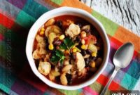 Southwestern Chicken Chili with Black Beans and Corn