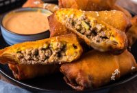 Cheeseburger Egg Rolls
