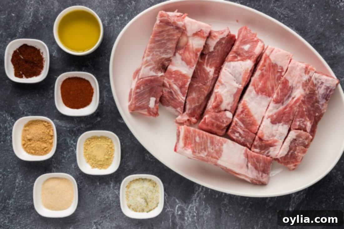 Ingredients for Country Style Ribs
