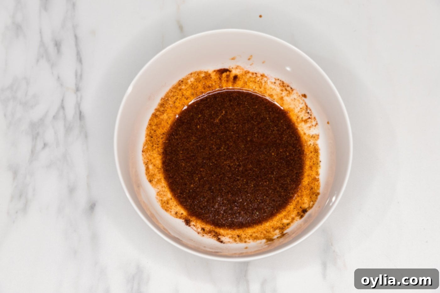 ribs wet rub in a bowl