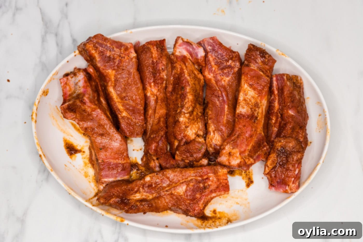 wet rubbed country style ribs