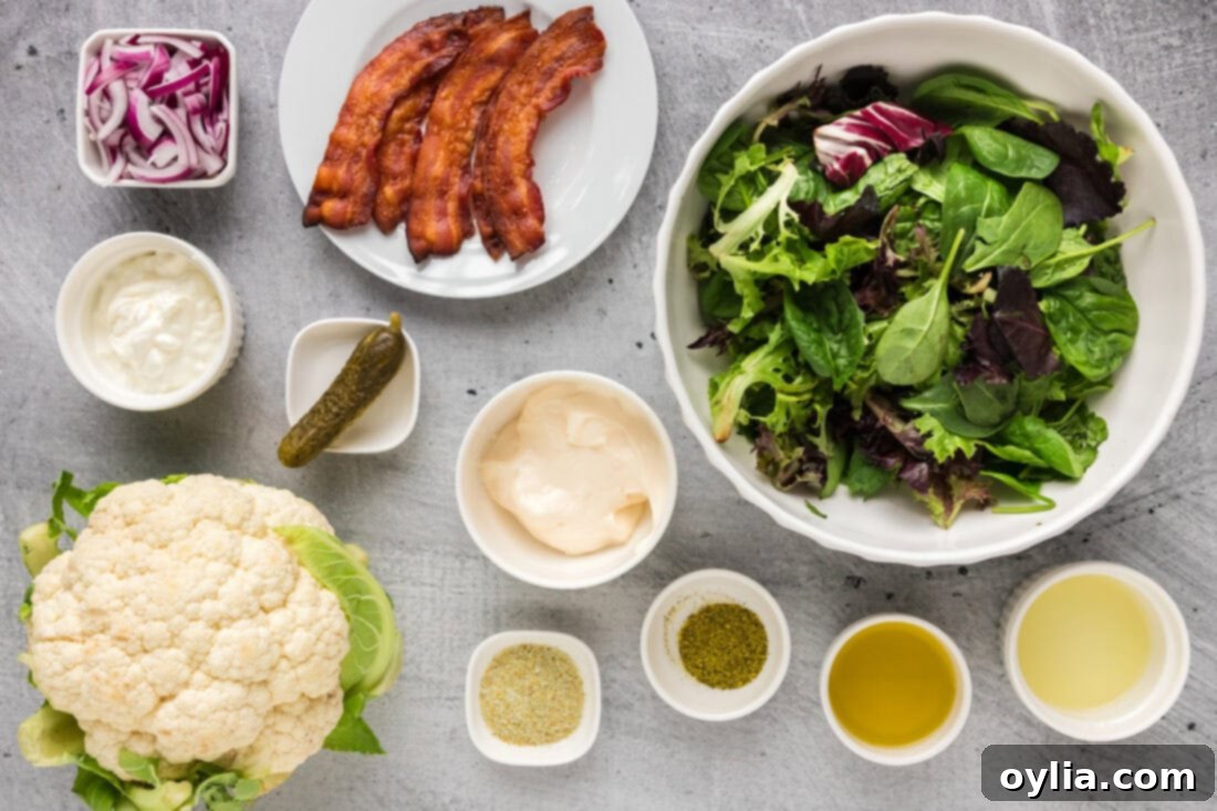 Zesty Cauliflower Salad 4 Ingredients for Cauliflower Salad